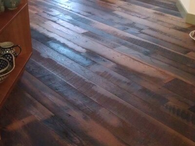 Reclaimed Oak Highlands Plank with Rubio Pure 2C Oil