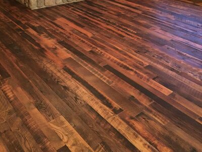 Reclaimed Oak Highlands Plank with Rubio Pure 2C Oil