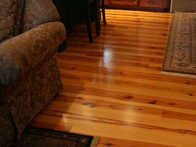 New Heart Pine Character - Satin Urethane Finish (6mos. after install)