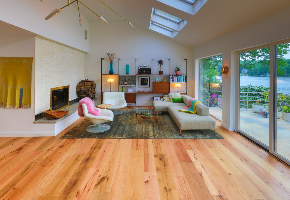 wide plank reclaimed remilled oak flooring