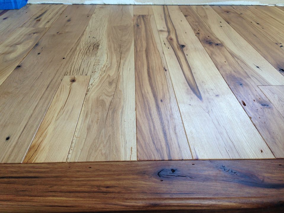 finished hickory hardwood floors