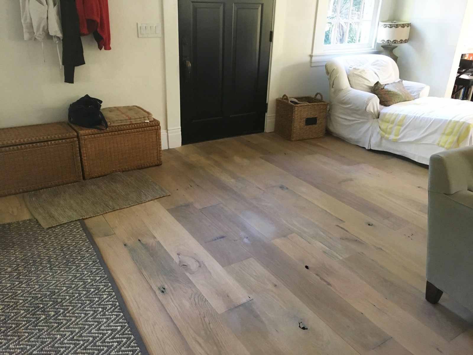 wide plank reclaimed oak flooring