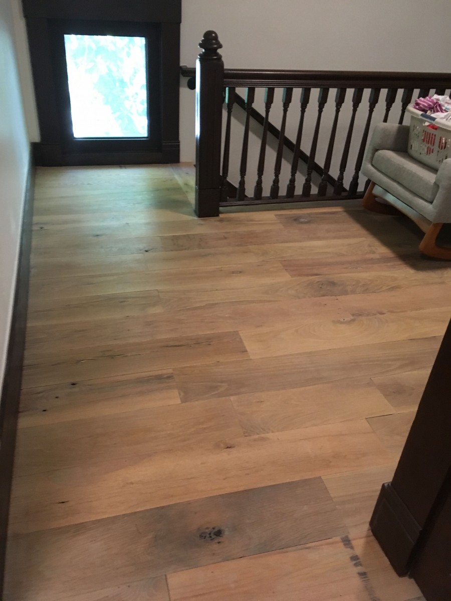 wide plank reclaimed oak flooring