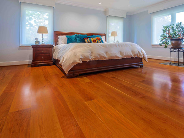 wide plank cherry flooring