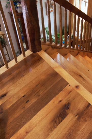 Wooden Stair Parts - Reclaimed — Boardwalk Hardwood Floors